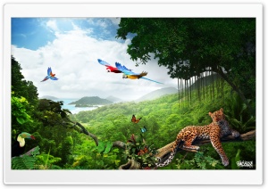 Jungle Photo Manipulation by Pacolix Ultra HD Wallpaper for 4K UHD Widescreen desktop, tablet & smartphone