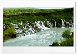 Jungle Waterfall, Tilt And Shift Effect Ultra HD Wallpaper for 4K UHD Widescreen desktop, tablet & smartphone