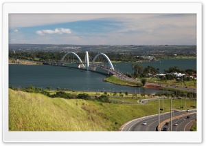 Juscelino Kubitschek ( or JK ) Bridge, Brasília Ultra HD Wallpaper for 4K UHD Widescreen desktop, tablet & smartphone