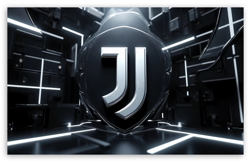 Juventus FC Metal Logo UltraHD Wallpaper for Widescreen 16:10 ;