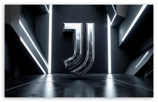 Juventus FC Metal Logo UltraHD Wallpaper for Widescreen 16:10 ;