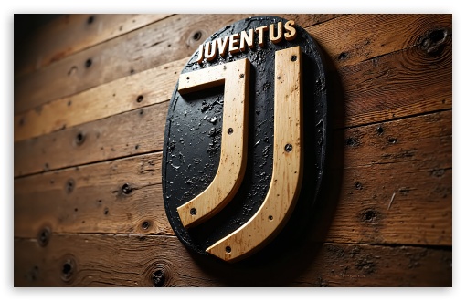 Juventus FC Wooden Logo UltraHD Wallpaper for Widescreen 16:10 ;