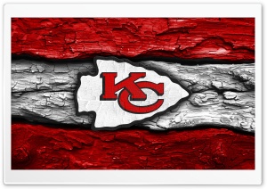 Kansas City Chiefs Wooden Logo 4K UHD Wallpaper for Widescreen and UltraWide Desktop, UltraHD TV, Smartphone, Tablet