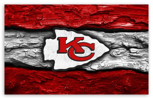 Kansas City Chiefs Wooden Logo UltraHD Wallpaper for Widescreen 16:10 ;
