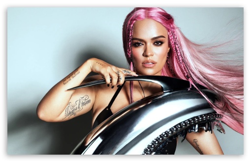 Karol G Pink Hair Background UltraHD Wallpaper for UHD 16:9 ; HD 16:9 ; UltraWide 21:9 24:10 32:9 32:10 ; Widescreen 16:10 ; Tablet 1:1 ; Mobile 9:16 9:19.5 9:20 ; Dual 16:10 16:9 ;