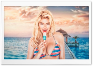 Kate Upton Summertime Ultra HD Wallpaper for 4K UHD Widescreen desktop, tablet & smartphone