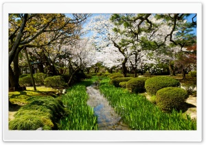 Kenroku-en, Three Great Gardens of Japan Ultra HD Wallpaper for 4K UHD Widescreen desktop, tablet & smartphone