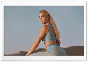 Khloe Kardashian Workout Outfit 4K UHD Wallpaper for Widescreen and UltraWide Desktop, UltraHD TV, Smartphone, Tablet