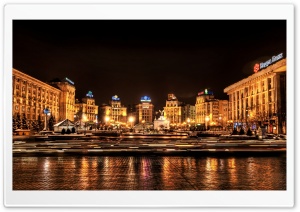 Kiev At Night, Ukraine Ultra HD Wallpaper for 4K UHD Widescreen desktop, tablet & smartphone