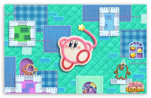 Kirby Epic Yarn UltraHD Wallpaper for Wide 16:10 5:3 Widescreen WHXGA WQXGA WUXGA WXGA WGA ; 8K UHD TV 16:9 Ultra High Definition 2160p 1440p 1080p 900p 720p ; Mobile 5:3 16:9 - WGA 2160p 1440p 1080p 900p 720p ;