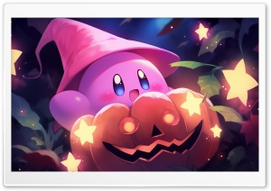 Kirby Halloween Art Ultra HD Wallpaper for 4K UHD Widescreen Desktop, Lockscreen, Screensaver, TV, Tablet, Smartphone