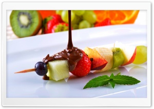 Kiwi Strawberry Chocolate Ultra HD Wallpaper for 4K UHD Widescreen desktop, tablet & smartphone