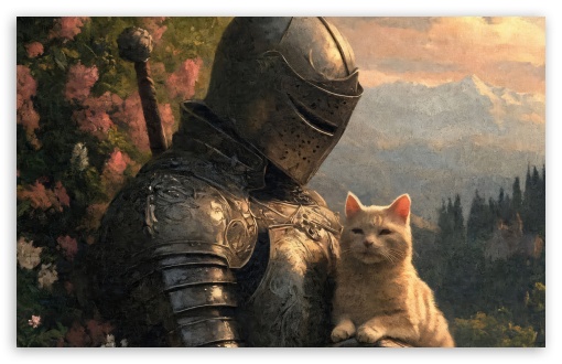 Knight, Cat, Bond, Artwork UltraHD Wallpaper for UHD 16:9 ; HD 16:9 ; UltraWide 21:9 24:10 ; Widescreen 16:10 5:3 ; Fullscreen 4:3 5:4 3:2 ; Tablet 1:1 ; Mobile 9:16 9:19.5 9:20 10:16 2:3 3:5 3:4 ;