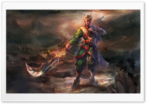 Knights of Valour Guan Yu Ultra HD Wallpaper for 4K UHD Widescreen desktop, tablet & smartphone