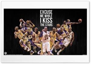 Kobe Bryant Kiss the Stars Ultra HD Wallpaper for 4K UHD Widescreen desktop, tablet & smartphone