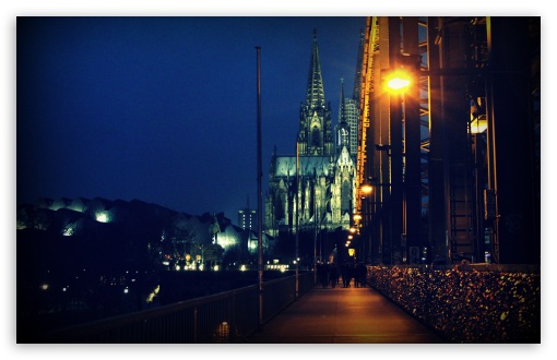 Koln Bridge Night UltraHD Wallpaper for UHD 16:9 2160p 1440p 1080p 900p 720p ; 8K UHD TV 16:9 Ultra High Definition 2160p 1440p 1080p 900p 720p ; Widescreen 16:10 5:3 WHXGA WQXGA WUXGA WXGA WGA ; Fullscreen 3:2 DVGA HVGA HQVGA ( Apple PowerBook G4 iPhone 4 3G 3GS iPod Touch ) ;