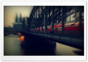 Koln Bridge Train Ultra HD Wallpaper for 4K UHD Widescreen desktop, tablet & smartphone