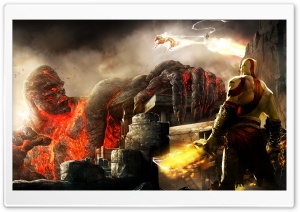 Kratos And Titan Ultra HD Wallpaper for 4K UHD Widescreen desktop, tablet & smartphone