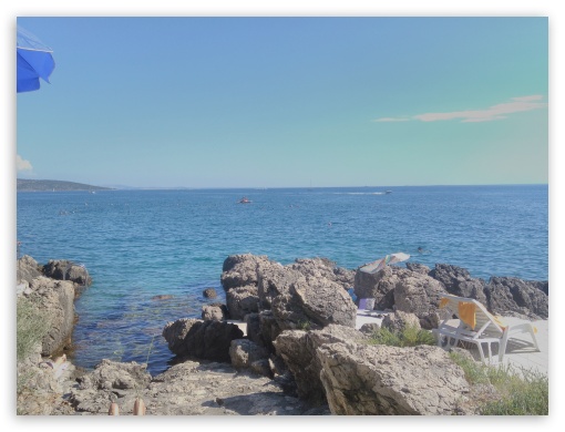 Krk island sea UltraHD Wallpaper for Fullscreen 4:3 ;