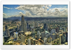 Kuala Lumpur From The Air Ultra HD Wallpaper for 4K UHD Widescreen desktop, tablet & smartphone