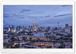 Kuala Lumpur Malaysia City In The Evening Ultra HD Wallpaper for 4K UHD Widescreen desktop, tablet & smartphone