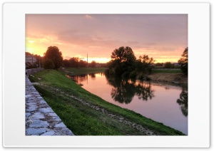 Kupa river, Karlovac, Croatia 4K UHD Wallpaper for Widescreen and UltraWide Desktop, UltraHD TV, Smartphone, Tablet