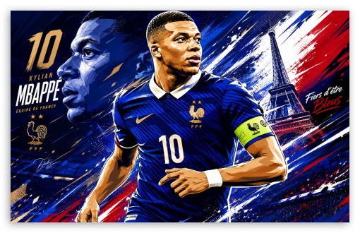 Kylian Mbappe - France UltraHD Wallpaper for Widescreen 16:10 ;