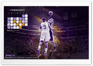 LA Lakers Feb 2012-13 Schedule 4K UHD Wallpaper for Widescreen and UltraWide Desktop, UltraHD TV, Smartphone, Tablet