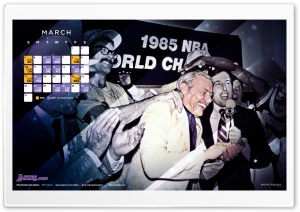 LA Lakers March 2012-13 Schedule 4K UHD Wallpaper for Widescreen and UltraWide Desktop, UltraHD TV, Smartphone, Tablet