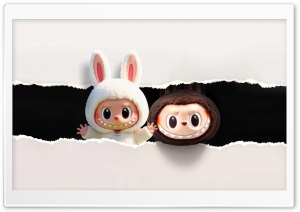 Labubu Macaron 4K UHD Wallpaper for Widescreen and UltraWide Desktop, UltraHD TV, Smartphone, Tablet