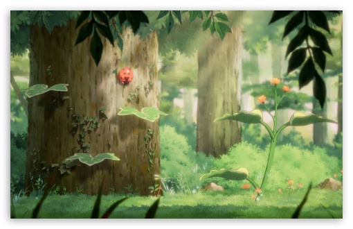 Ladybug, Forest Illustration UltraHD Wallpaper for UHD 16:9 ; HD 16:9 ; UltraWide 21:9 24:10 32:9 32:10 ; Widescreen 16:10 5:3 ; Fullscreen 4:3 5:4 3:2 ; Tablet 1:1 ; Mobile 9:16 9:19.5 9:20 9:21 9:22 10:16 2:3 3:5 3:4 ; Dual 16:10 5:3 16:9 4:3 5:4 3:2 ;