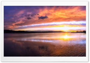 Lake at Dusk Ultra HD Wallpaper for 4K UHD Widescreen desktop, tablet & smartphone