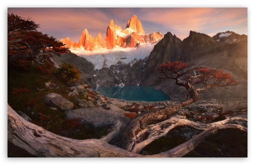 Lake in the mountains UltraHD Wallpaper for Widescreen 16:10 ;