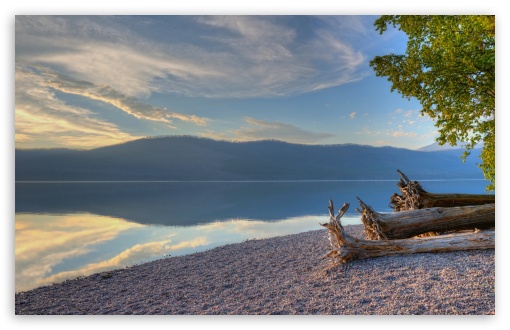 Lake McDonald Morning In Glacier National Park UltraHD Wallpaper for Widescreen 16:10 ;