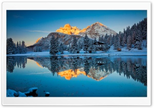 Lake Misurina Reflections Ultra HD Wallpaper for 4K UHD Widescreen Desktop, Lockscreen, Screensaver, TV, Tablet, Smartphone