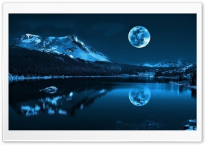 Lake on the Moon Ultra HD Wallpaper for 4K UHD Widescreen desktop, tablet & smartphone