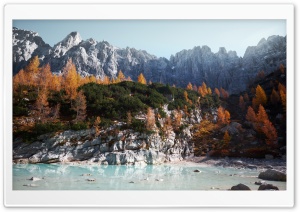 Lake Sorapis, Dolomites Mountains Ultra HD Wallpaper for 4K UHD Widescreen desktop, tablet & smartphone