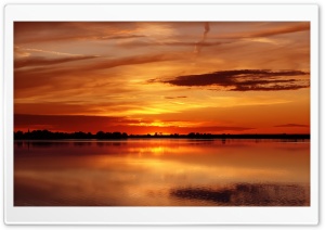 Lake Sunset Ultra HD Wallpaper for 4K UHD Widescreen desktop, tablet & smartphone