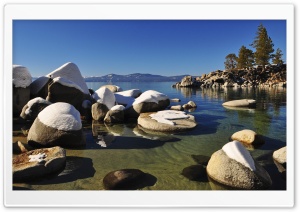 Lake Tahoe Rocks Ultra HD Wallpaper for 4K UHD Widescreen desktop, tablet & smartphone