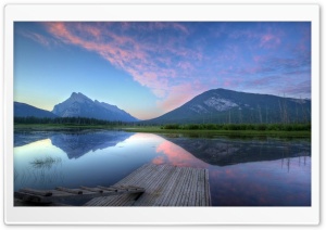 Lake With Reflection Of Mountain Ultra HD Wallpaper for 4K UHD Widescreen Desktop, Lockscreen, Screensaver, TV, Tablet, Smartphone