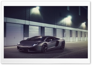 Lamborghini Aventador Gray Supercar Ultra HD Wallpaper for 4K UHD Widescreen Desktop, Lockscreen, Screensaver, TV, Tablet, Smartphone