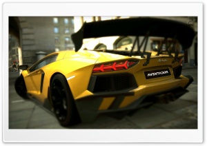 Lamborghini Aventador LP700-4 Inca Gold Yellow Ultra HD Wallpaper for 4K UHD Widescreen desktop, tablet & smartphone