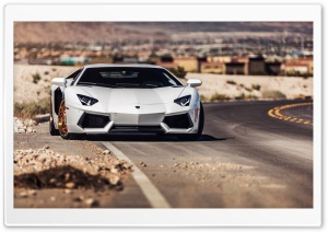 Lamborghini Aventador Roadside Ultra HD Wallpaper for 4K UHD Widescreen desktop, tablet & smartphone