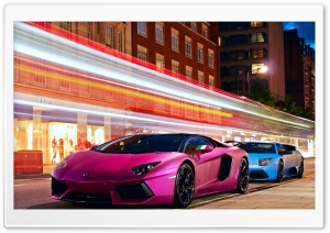 Lamborghini Cars City Ultra HD Wallpaper for 4K UHD Widescreen desktop, tablet & smartphone