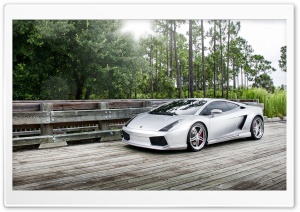 Lamborghini Gallardo Silver Ultra HD Wallpaper for 4K UHD Widescreen desktop, tablet & smartphone
