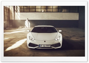 Lamborghini Huracan LP610-4 White Color Ultra HD Wallpaper for 4K UHD Widescreen desktop, tablet & smartphone