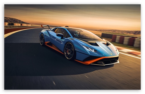 Lamborghini Huracan STO at Sunset Track UltraHD Wallpaper for UHD 16:9 ; HD 16:9 ; UltraWide 21:9 24:10 32:9 32:10 ; Widescreen 16:10 5:3 ; Fullscreen 4:3 5:4 3:2 ; Tablet 1:1 ; Dual 16:10 5:3 16:9 4:3 5:4 3:2 ;