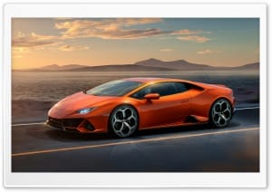 Lamborghini Huracan Supercar Road 4K UHD Wallpaper for Widescreen and UltraWide Desktop, UltraHD TV, Smartphone, Tablet