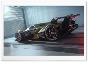 Lamborghini Lambo V12 Vision Gran Turismo Rear Car Ultra HD Wallpaper for 4K UHD Widescreen desktop, tablet & smartphone