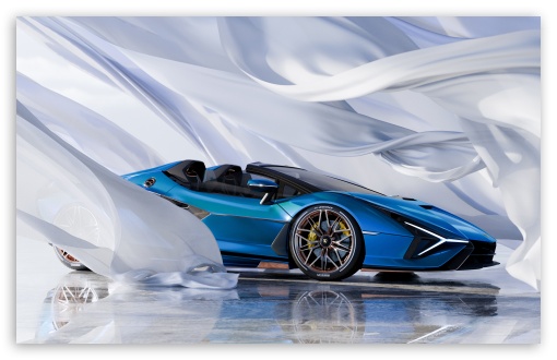 Lamborghini, Roadster, Convertibile, Luxury, Sports Car, 2025, Blue Car UltraHD Wallpaper for UHD 16:9 ; HD 16:9 ; UltraWide 21:9 24:10 32:9 32:10 ; Widescreen 16:10 5:3 ; Fullscreen 4:3 3:2 ; Dual 16:10 5:3 16:9 4:3 5:4 3:2 ;